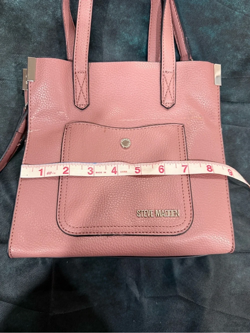 🔥Steve Madden Mauve Leather Tote Bag with Shoulder Strap EC🔥